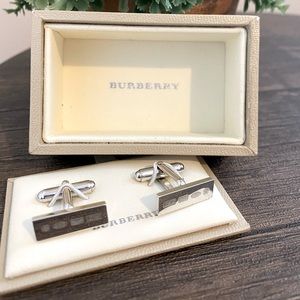 Burberry Cuff Links Silver